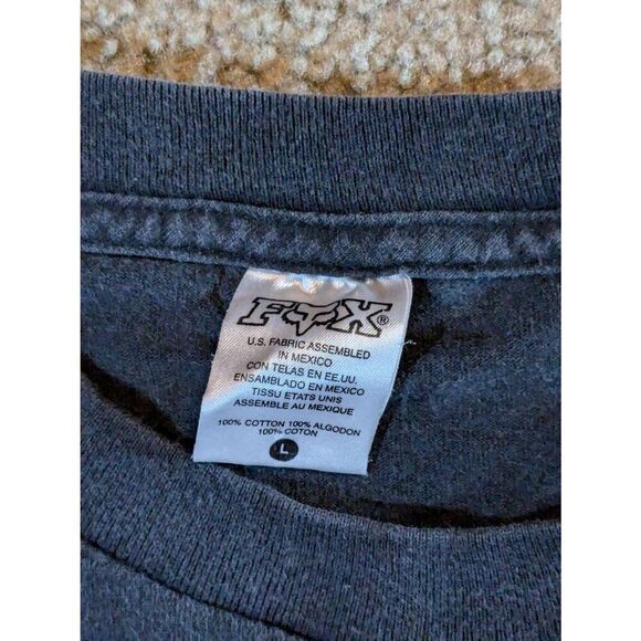 Fox Racing vintage down arm spell out long sleeve t-shirt. Size L - Picture 4 of 8